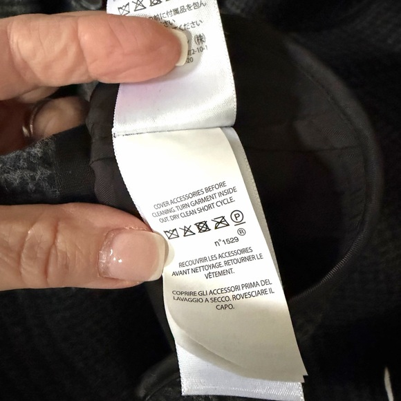 RALPH LAUREN•POLO wool blend grey plaid unlined coat XL EUC - Picture 7 of 8